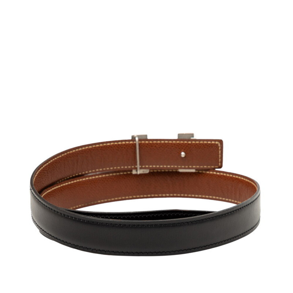 Hermes Constance H-belt, reversible belt, size 65, black and brown box calf l... - Picture 3 of 6